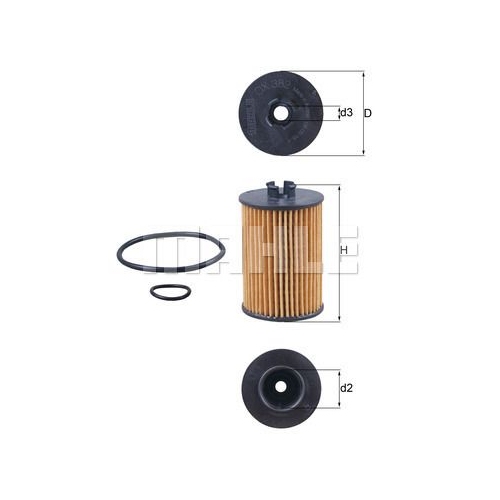 &Ouml;lfilter KNECHT OX 382D f&uuml;r MERCEDES-BENZ