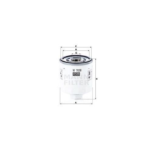 &Ouml;lfilter MANN-FILTER W 7038 f&uuml;r FORD