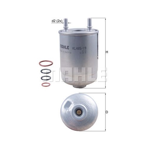Kraftstofffilter KNECHT KL 485/19D f&uuml;r RENAULT