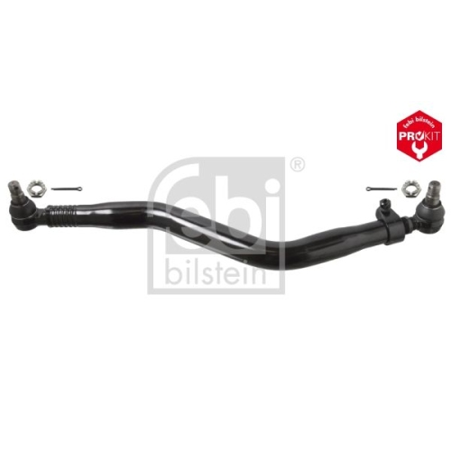 Febi Bilstein 103584 Lenkstange mit Kronenmuttern und Splinten, vom 1. Lenkzwischenhebel zur gelenkten Hinterachse, 1 St&uuml;ck