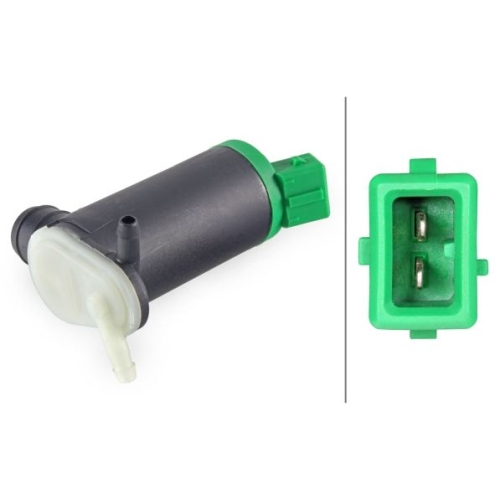 Waschwasserpumpe, Scheibenreinigung HELLA 8TW 006 847-031 f&uuml;r CITRO&Euml;N FIAT