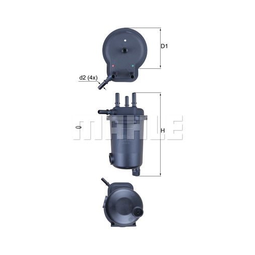 Kraftstofffilter KNECHT KL 600D f&uuml;r RENAULT