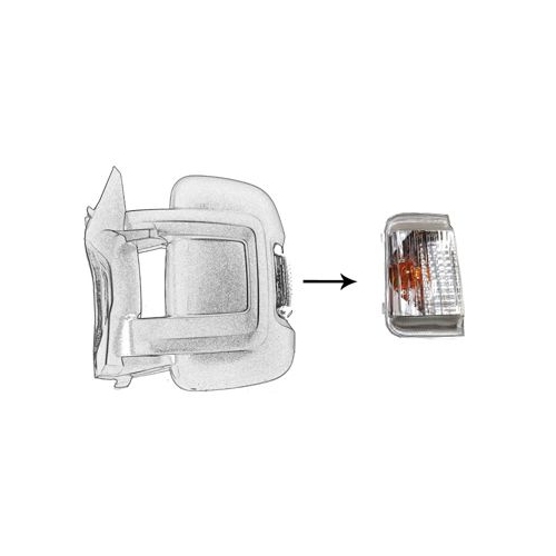 Blinkleuchte VAN WEZEL 0983915 f&uuml;r FIAT CITRO&Euml;N/PEUGEOT, Au&szlig;enspiegel, links