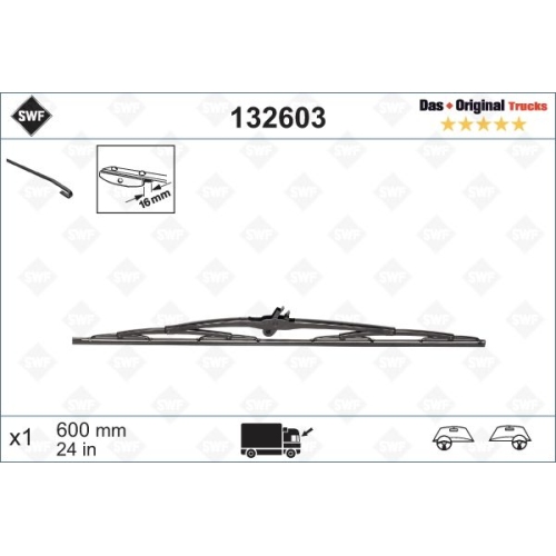SWF NKW Wischer (1x) Wischerblatt 132603