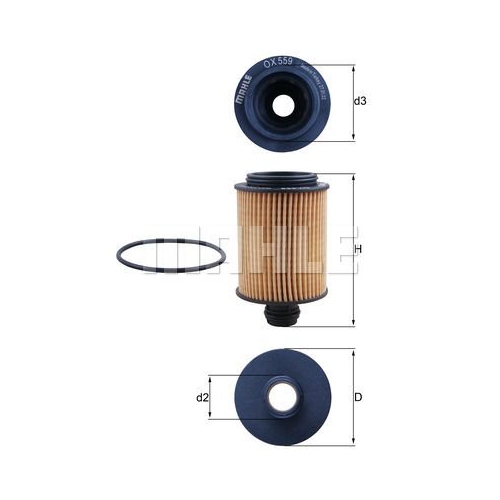 &Ouml;lfilter KNECHT OX 559D f&uuml;r GMC OPEL SAAB VAUXHALL CHEVROLET CADILLAC