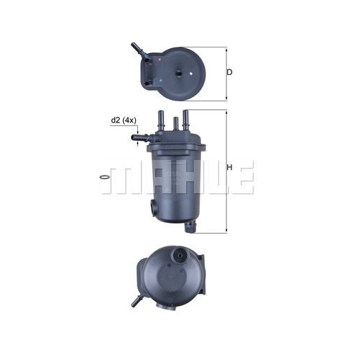 Kraftstofffilter KNECHT KL 632D f&uuml;r NISSAN RENAULT
