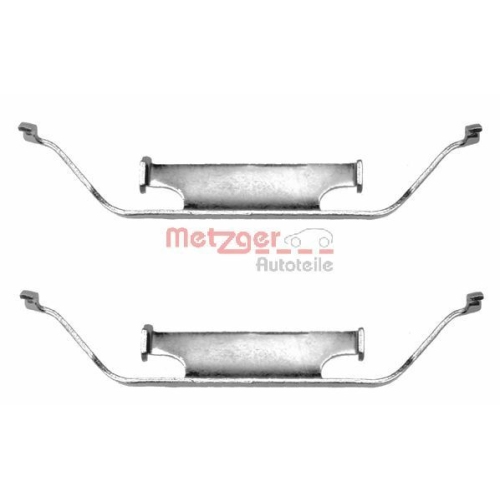 Zubeh&ouml;rsatz, Scheibenbremsbelag METZGER 109-1096 f&uuml;r BMW, Vorderachse