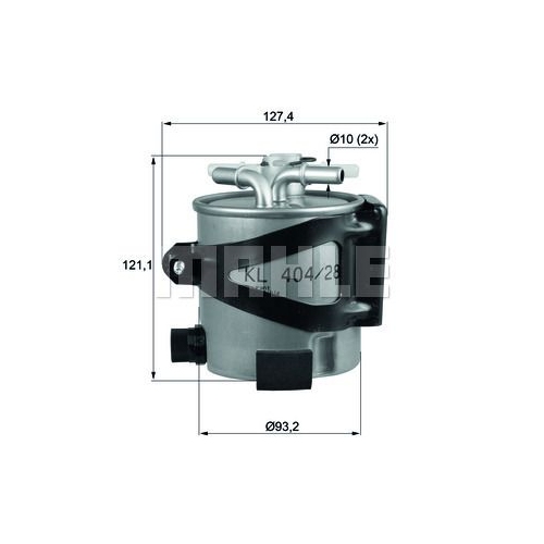 Kraftstofffilter KNECHT KLH 44/25 f&uuml;r RENAULT