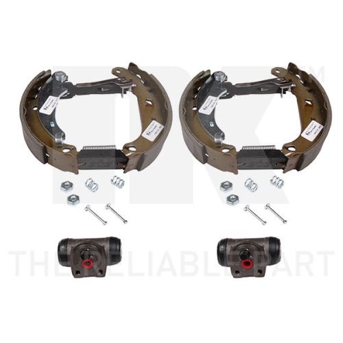 Bremsensatz, Trommelbremse NK 443763601 f&uuml;r PEUGEOT, Hinterachse