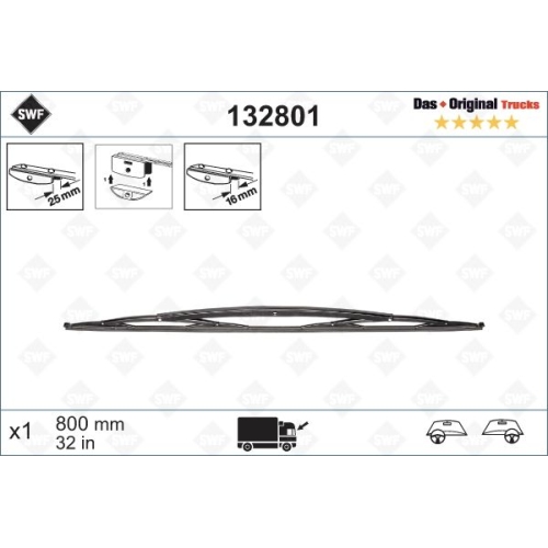 SWF NKW Wischer (1x) Wischerblatt 132801