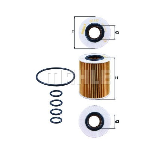 &Ouml;lfilter KNECHT OX 437D f&uuml;r OPEL VAUXHALL CHEVROLET