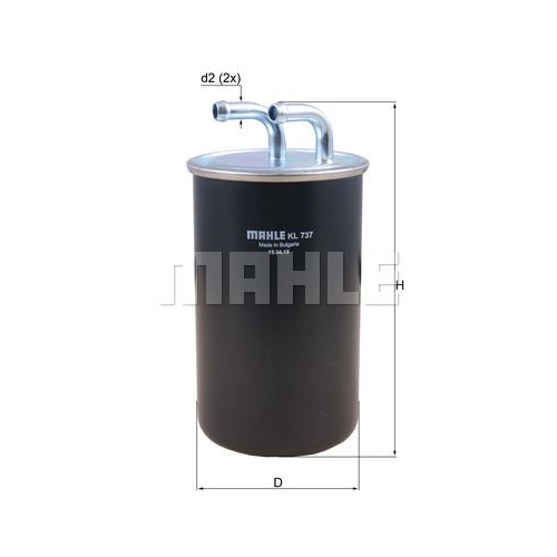 Kraftstofffilter KNECHT KL 737 f&uuml;r MITSUBISHI