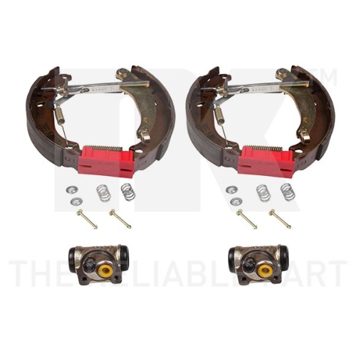 Bremsensatz, Trommelbremse NK 443763603 f&uuml;r PEUGEOT, Hinterachse