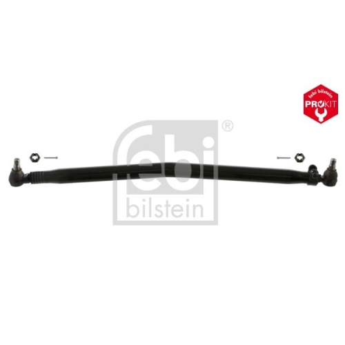 Febi Bilstein 46092 Lenkstange mit Kronenmuttern und Splinten, vom Lenkgetriebe zum 1. Lenkzwischenhebel , 1 St&uuml;ck