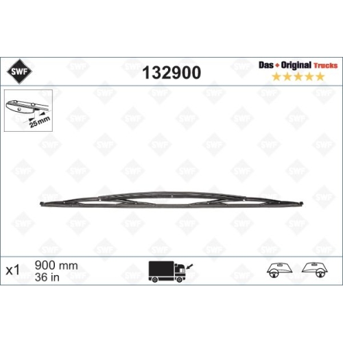 SWF NKW Wischer (1x) Wischerblatt 132900
