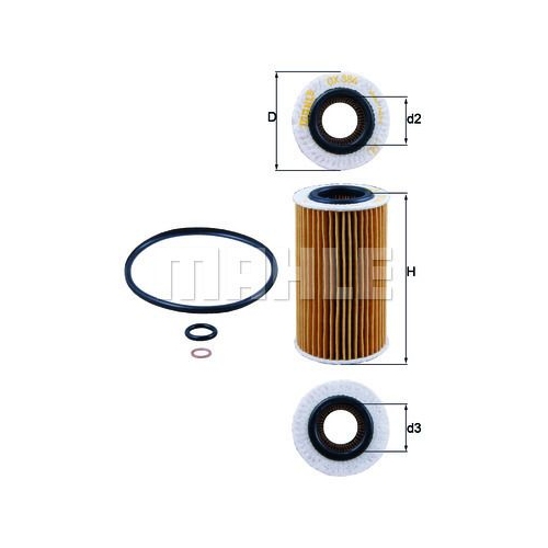 &Ouml;lfilter KNECHT OX 384D f&uuml;r CHRYSLER GMC HYUNDAI KIA