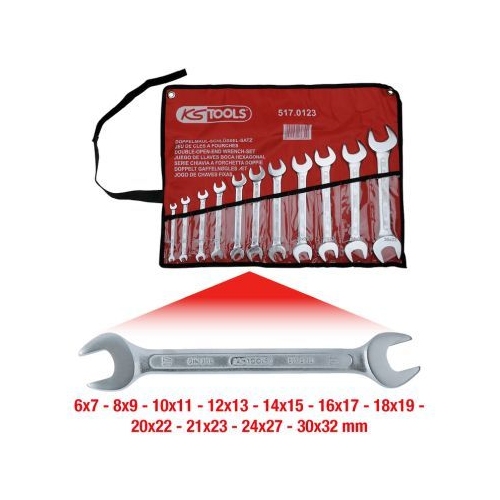 Doppel-Gabelschl&uuml;sselsatz KS TOOLS 517.0123