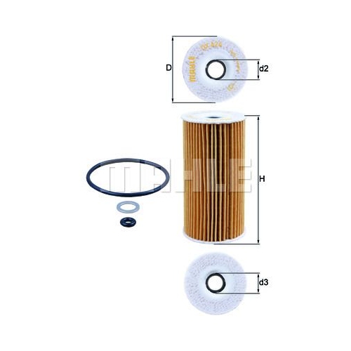 &Ouml;lfilter KNECHT OX 424D f&uuml;r HYUNDAI KIA