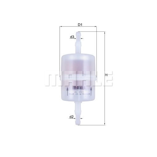 Kraftstofffilter KNECHT KL 1022 f&uuml;r MERCEDES-BENZ MITSUBISHI SUBARU BOMAG KAYSER