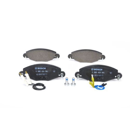 Bremsbelagsatz, Scheibenbremse BOSCH 0 986 424 581 f&uuml;r CITRO&Euml;N PEUGEOT
