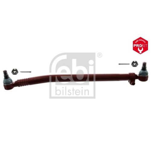 Febi Bilstein 46097 Lenkstange mit Kronenmuttern und Splinten, vom Lenkgetriebe zum 1. Lenkzwischenhebel , 1 St&uuml;ck
