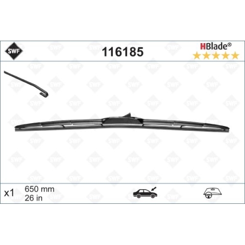 SWF HBlade (x1) 650mm Wischerblatt 116185