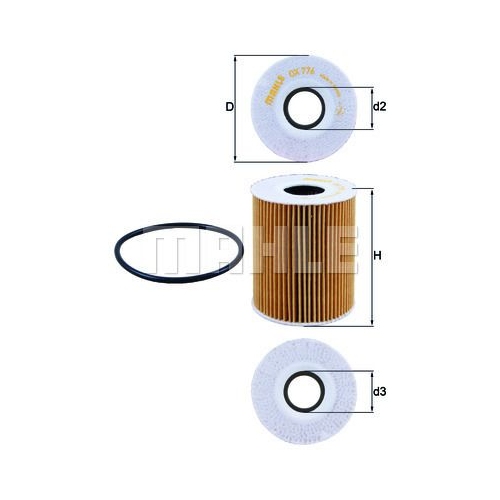 &Ouml;lfilter KNECHT OX 776D f&uuml;r CITRO&Euml;N FORD JAGUAR PEUGEOT LAND ROVER