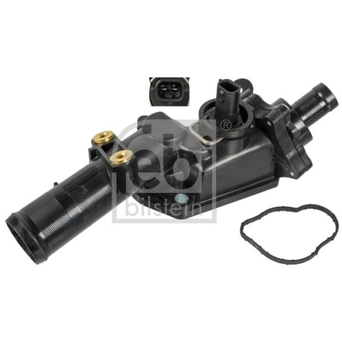 Febi Bilstein 173562 Thermostat mit Geh&auml;use und Dichtung, 1 St&uuml;ck