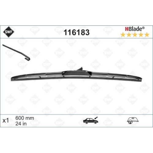 SWF HBlade (x1) 600mm Wischerblatt 116183