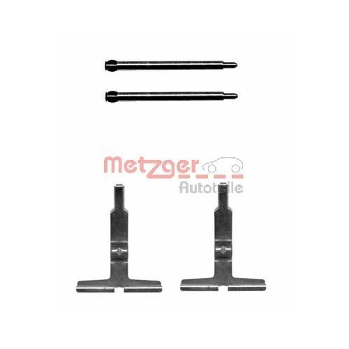 Zubeh&ouml;rsatz, Scheibenbremsbelag METZGER 109-1602 f&uuml;r MERCEDES-BENZ, Hinterachse