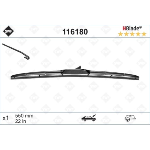 SWF HBlade (x1) 550mm Wischerblatt 116180