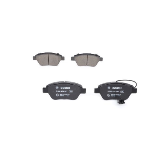 Bremsbelagsatz, Scheibenbremse BOSCH 0 986 424 597 f&uuml;r ALFA ROMEO CITRO&Euml;N FIAT