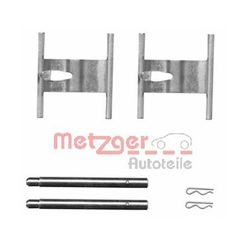 Zubeh&ouml;rsatz, Scheibenbremsbelag METZGER 109-1660 f&uuml;r PORSCHE VW VAG, Hinterachse