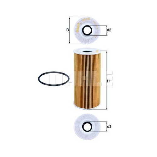 &Ouml;lfilter KNECHT OX 366D f&uuml;r PORSCHE