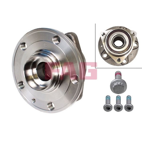 Radlagersatz FAG 713 6109 80 f&uuml;r AUDI SEAT SKODA VW VW (SVW), Hinterachse