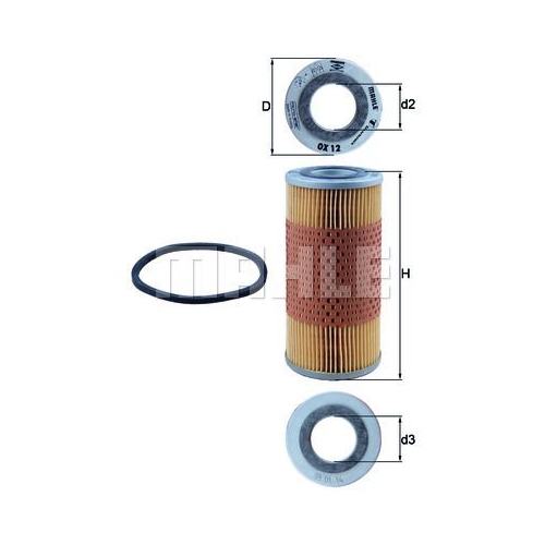 &Ouml;lfilter KNECHT OX 12D f&uuml;r ALFA ROMEO FIAT FORD GMC ROVER GAZ CASE IH SAME