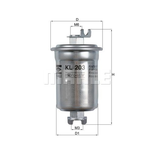 Kraftstofffilter KNECHT KL 203 f&uuml;r GMC SUZUKI TOYOTA