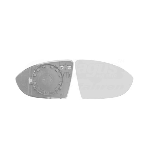 Spiegelglas, Au&szlig;enspiegel VAN WEZEL 5769838 * HAGUS * f&uuml;r VW, rechts