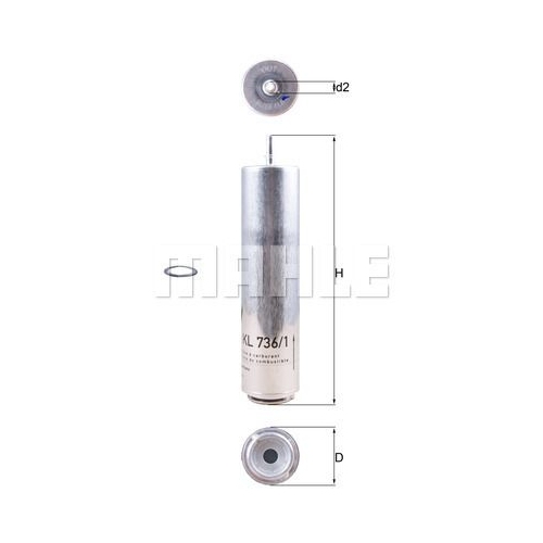 Kraftstofffilter KNECHT KL 736/1D f&uuml;r BMW MINI