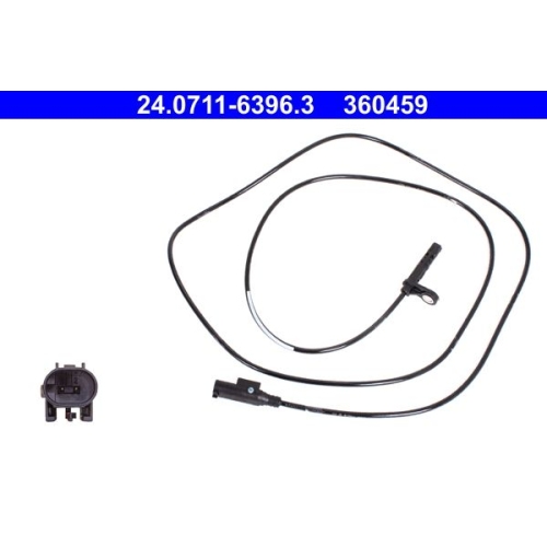 Sensor, Raddrehzahl ATE 24.0711-6396.3 f&uuml;r MERCEDES-BENZ VAG, Hinterachse links