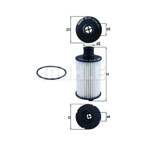 &Ouml;lfilter KNECHT OX 774D f&uuml;r FORD JAGUAR LAND ROVER