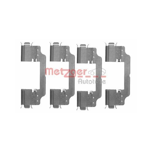 Zubeh&ouml;rsatz, Scheibenbremsbelag METZGER 109-1716 GREENPARTS f&uuml;r, Hinterachse