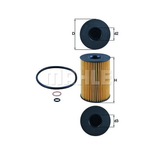 &Ouml;lfilter KNECHT OX 353/7D f&uuml;r BMW