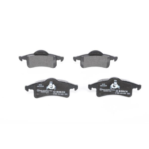 Bremsbelagsatz, Scheibenbremse BOSCH 0 986 424 665 f&uuml;r CHRYSLER JEEP