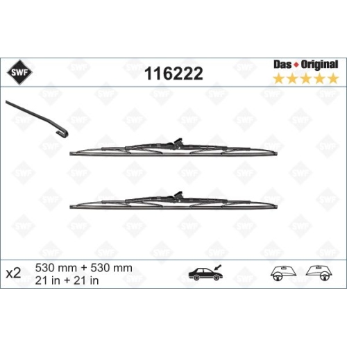 SWF Das Original-Rennerset (x2) Wischerblatt 116222