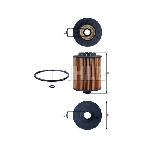 &Ouml;lfilter KNECHT OX 1075D f&uuml;r VOLVO