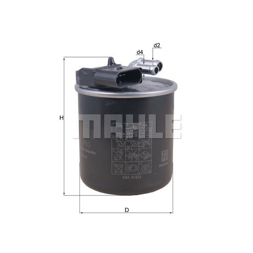 Kraftstofffilter KNECHT KL 950 f&uuml;r MERCEDES-BENZ