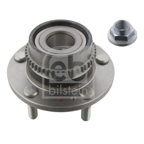Febi Bilstein 31829 Radlagersatz mit Radnabe, ABS-Impulsring und Achsmutter , 1 St&uuml;ck