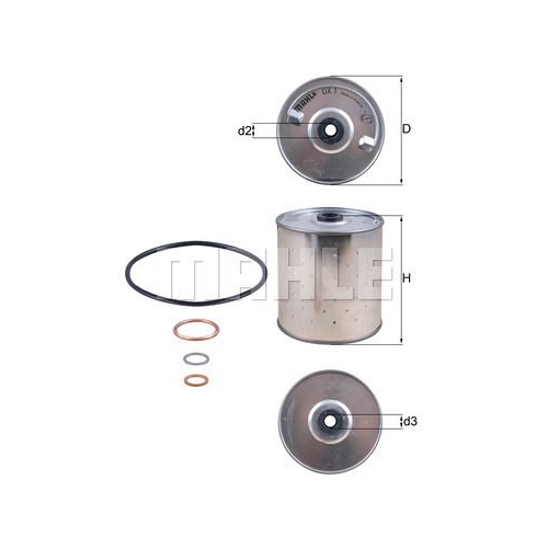 &Ouml;lfilter KNECHT OX 1D f&uuml;r FIAT FORD GMC HANOMAG HENSCHEL MERCEDES-BENZ PORSCHE