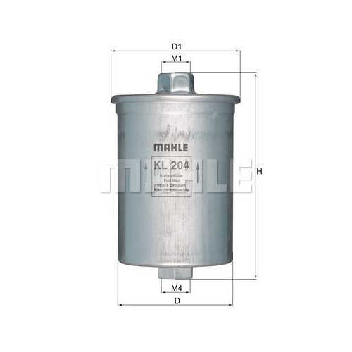 Kraftstofffilter KNECHT KL 204 f&uuml;r FIAT GMC JAGUAR SCANIA VOLVO VAG KAYSER
